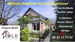 maison a renover à la vente -   25250  L ISLE SUR LE DOUBS, surface 111 m2 vente maison a renover - UBI429569210